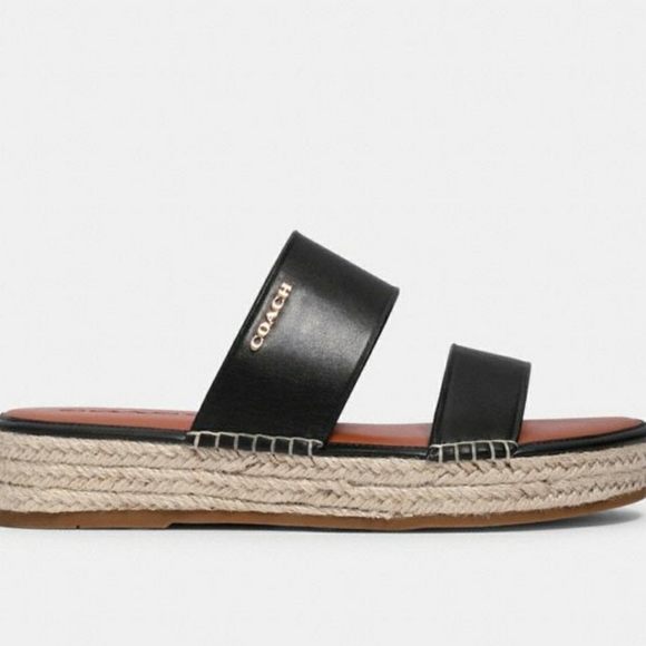 💥🖤💥Coach Black Espadrilles Sandals💥🖤💥 - Picture 2 of 5